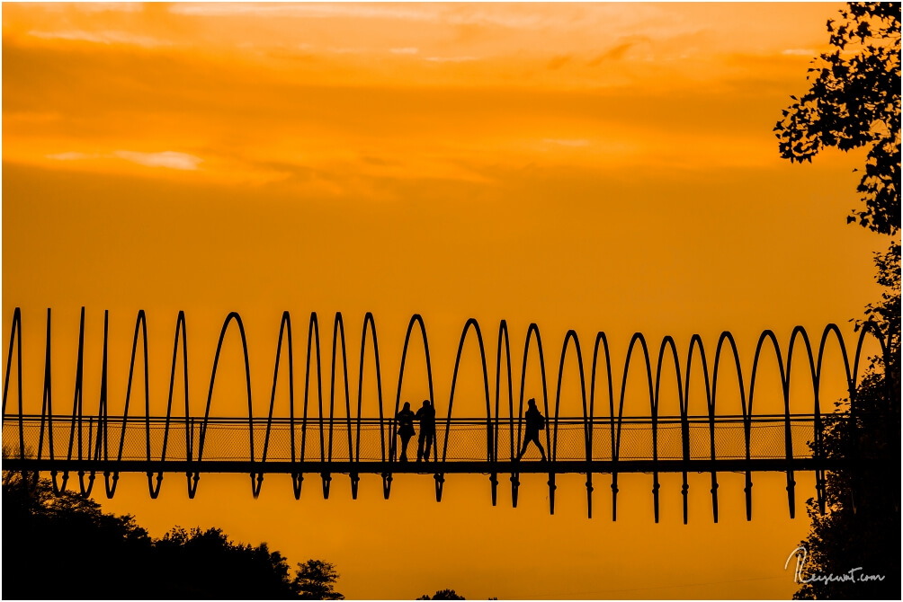 Slinky Spings to Fame in Oberhausen ist eine Brücke der etwas anderen Art