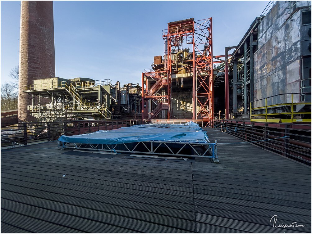 Das Schwimmbad in der Zeche Zollverein befindet sich im Winter im Dornröschenschlaf