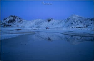 Reflektion am Haukland Beach