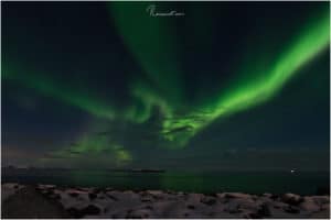 Polarlichter über dem Meer