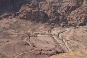 Aussicht vom Indiana Jones Trail auf die Säulenstraße