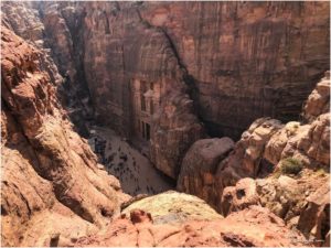 Blick von oben aufs Schatzhaus, kurz vorm finalen Punkt des Indiana Jones Trails
