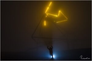 Tetraeder im Nebel