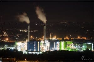 STEAG Heizkraftwerk Herne von der Halde Hoheward aus gesehen