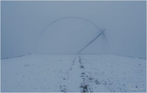 Horizontobservatorium im Schnee