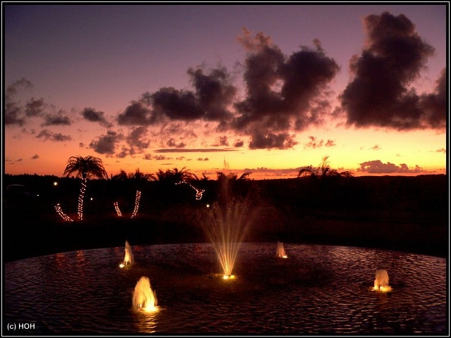 **THE END** ... Sonnenuntergang beim Hotel **THE END** ... Sonnenuntergang beim Hotel