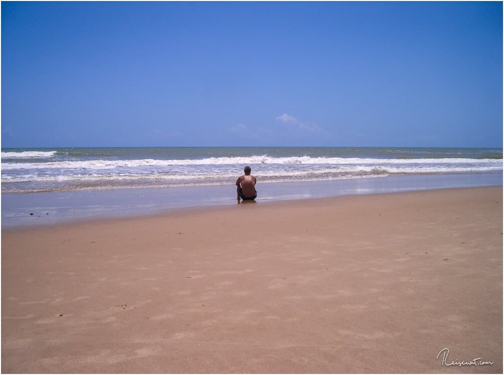 Der Weg am Strand entlang ist einfach nur ein Traum