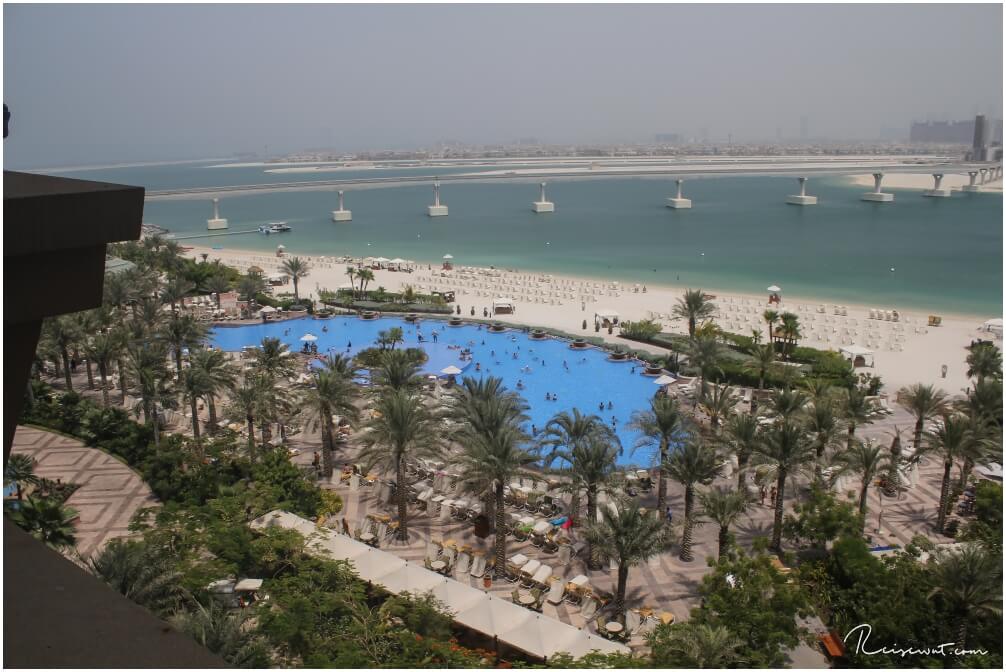 Aussicht vom Balkon Atlantis Dubai The Palm