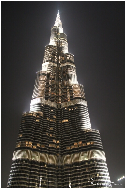 Burj Khalifa bei Nacht