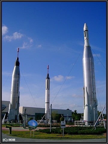 Der Rocket Garden im Kennedy Space Center