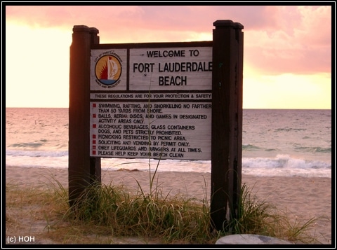 Sunrise in Ft.Lauderdale Beach