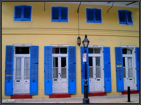 Häuserfront in New Orleans