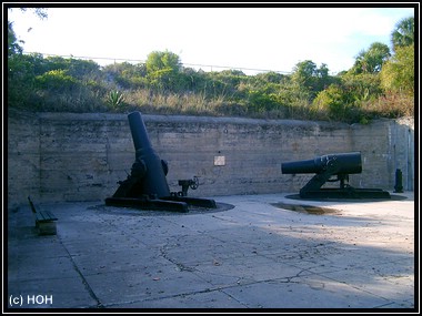 Kanonen im Fort auf Fort DeSoto Park