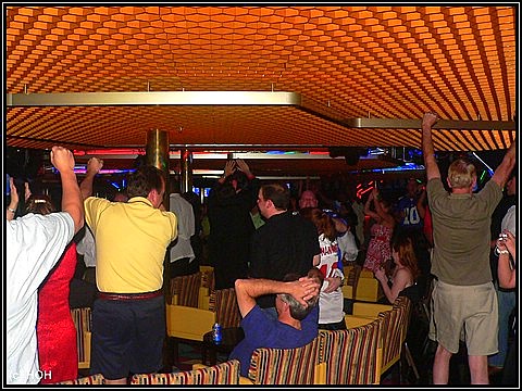 Das Superbowl-Finale in einer der Bars ... 