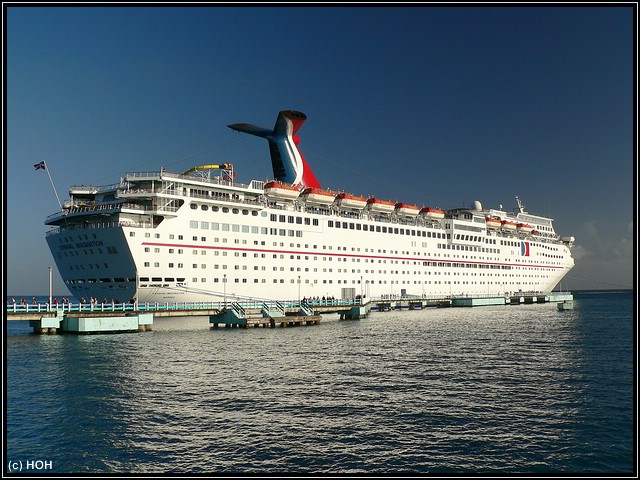 Die Carnival Imagination im Hafen von Ocho Rios. WIr freuen uns heute auf die Dunn's River Falls