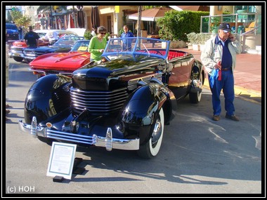 1938er CORD 810 Phaeton ... das Highlight am Art Deco Weekend