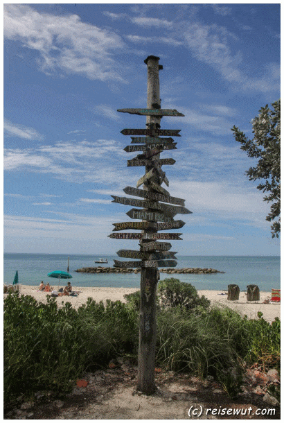 Wooden Sign im Fort Zachary Tayler Historic SP