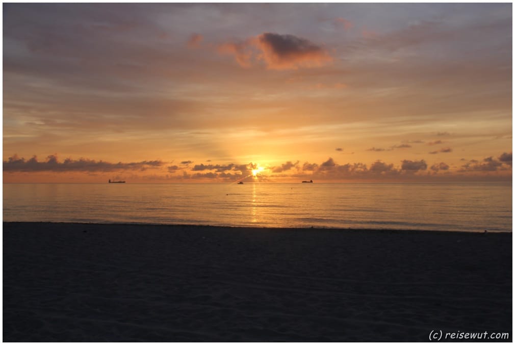 In Miami geht die Sonnen halt doch irgendwie schöner unter