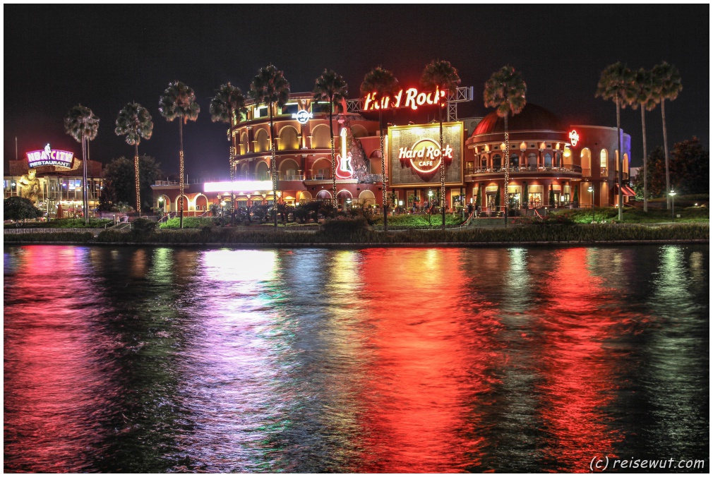 Panorama vom Universal City Walk inklusive Hard Rock Cafe