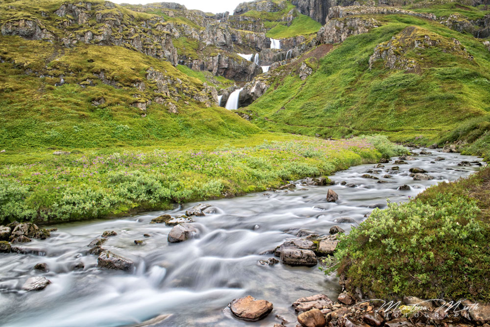 Kaskaden der Klifbrekkufossar