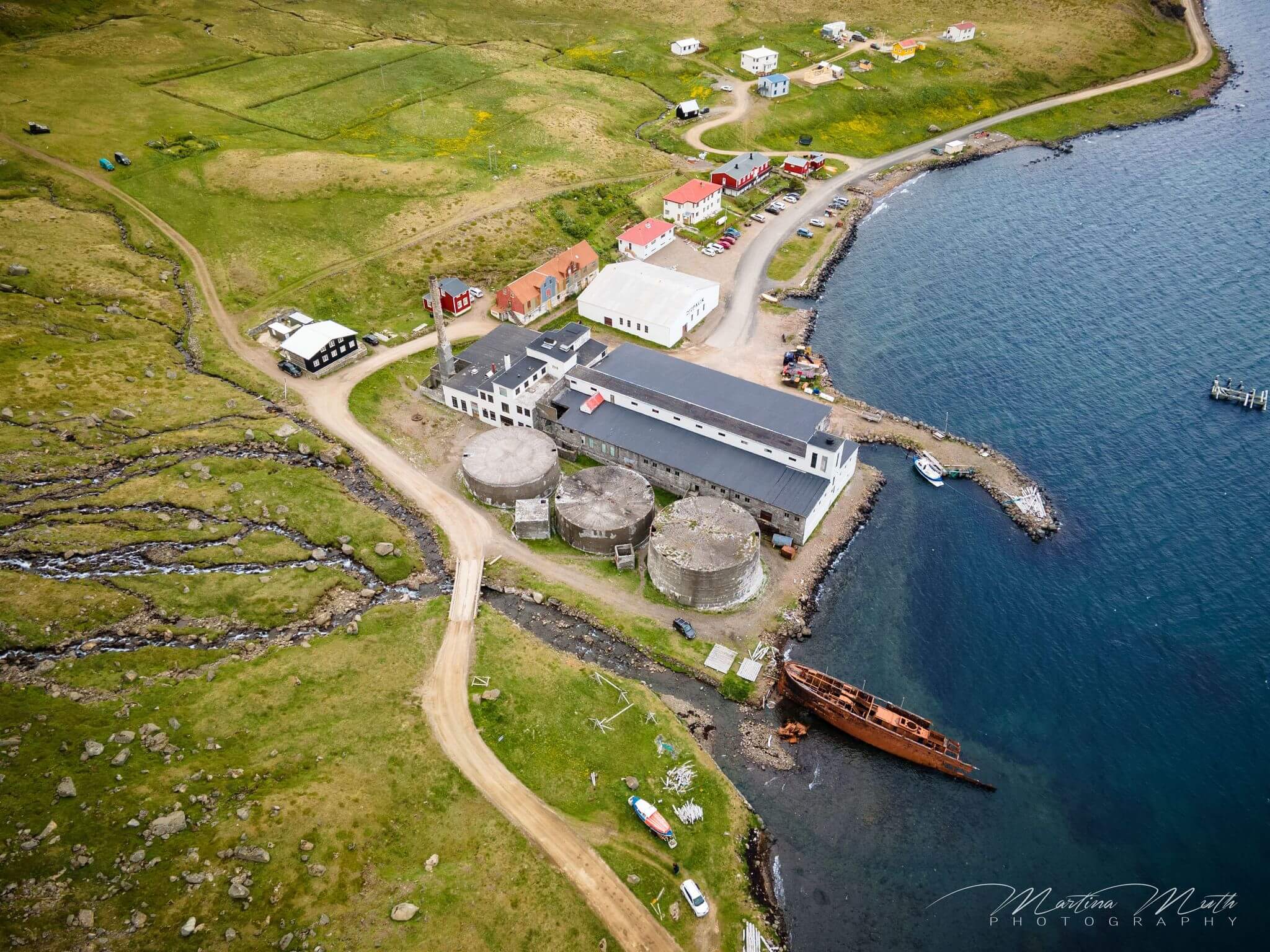 Djúpavík von oben