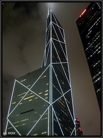 Bank of China bei Nacht