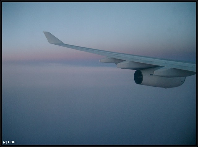Auf dem Rückflug ...