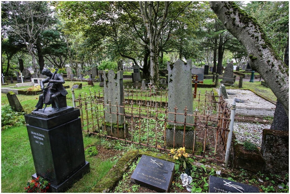 Der Friedhof Hólavallagarður ist schon irgendwie recht "fotogen"