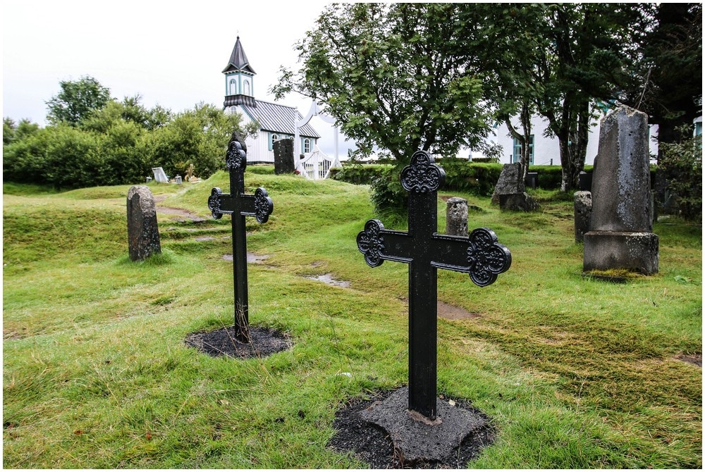 Der Friedhof in Thingvellir