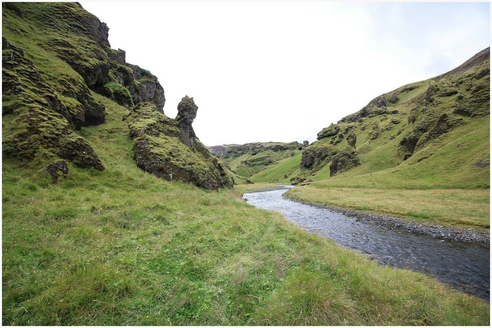 Jón's Canyon, zuerst ist die Schlucht noch relativ weit