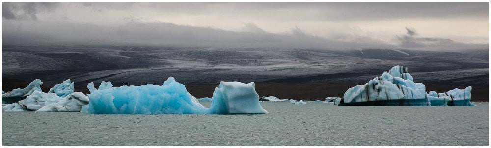 Eisberge auf der Gletscherlagune