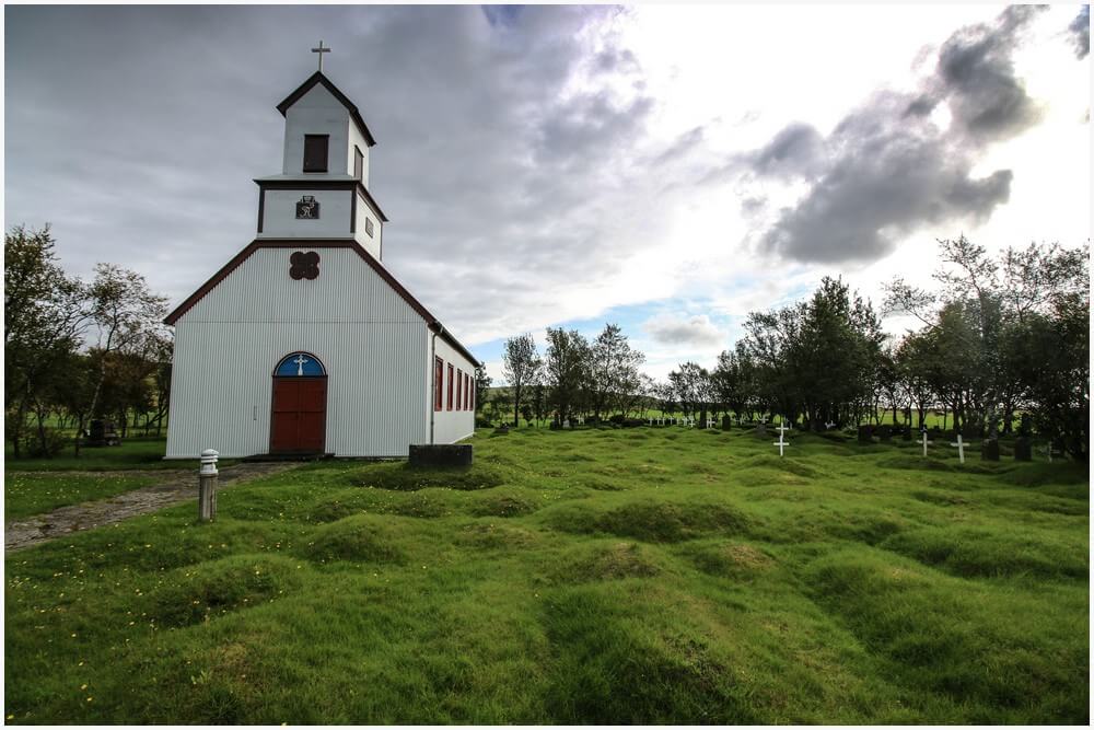 Prestbakkakirkja in der Nähe von Kirkjubæjarklaustur