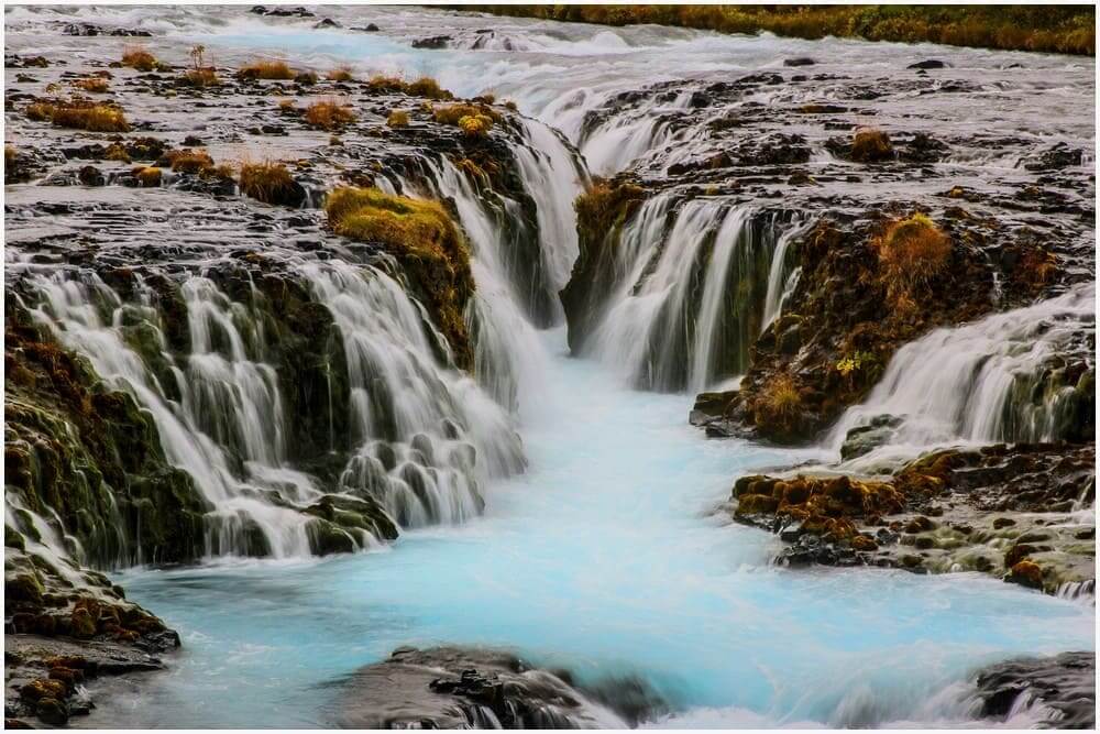 Bruarfoss aus der Nähe ...