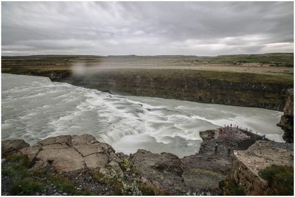 Der Gullfoss von oben