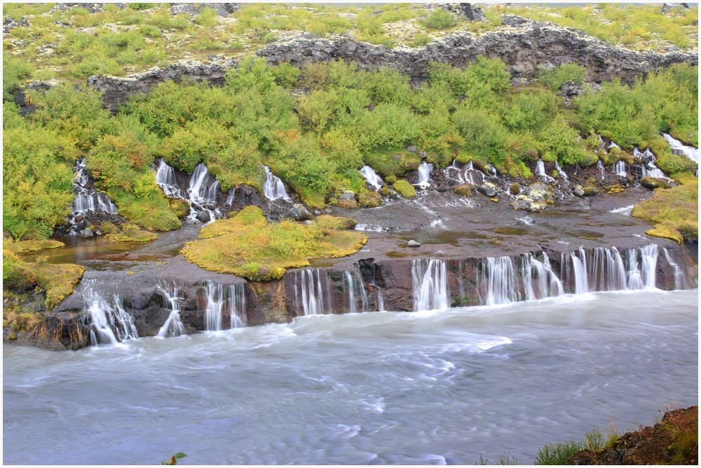 Wunderschön anzusehen: Hraunfossar