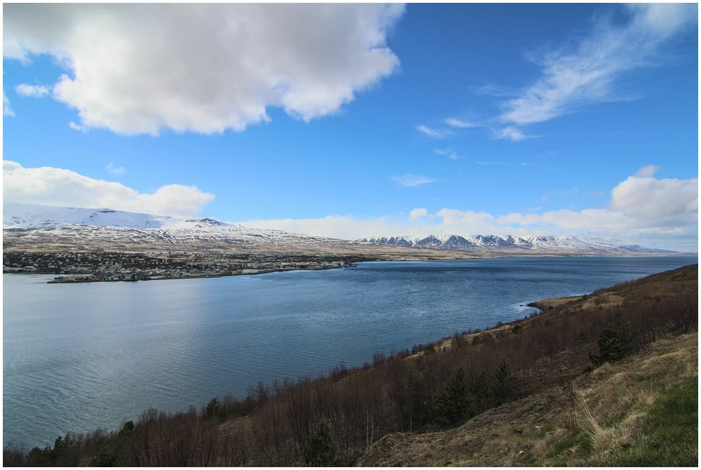 Der Fjord oben bei Akureyri