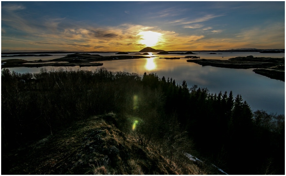 Sonnenuntergang am Myvatn
