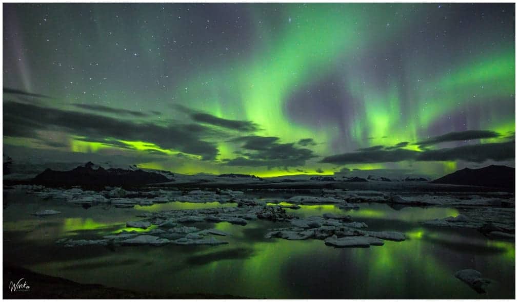 Aurora am Jökulsarlon ... aufgenommen von Kat Winka