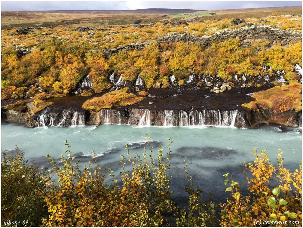 Hraunfossar mit dem iPhone