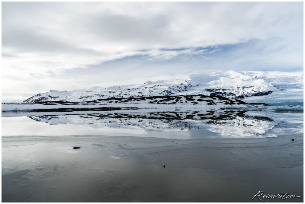 Tolle Reflexion am Fjallsárlón