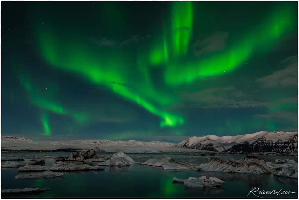 Northern Lights Glacier Lagoon Iceland