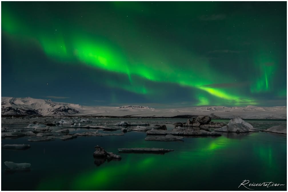 Northern Lights Glacier Lagoon Iceland