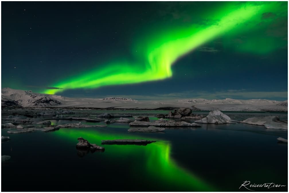 Northern Lights Glacier Lagoon Iceland