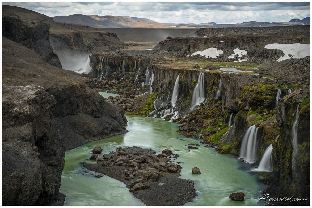 Der Sigöldugljúfur Canyon liegt quasi am Anfang des südlichen Hochlands in Island