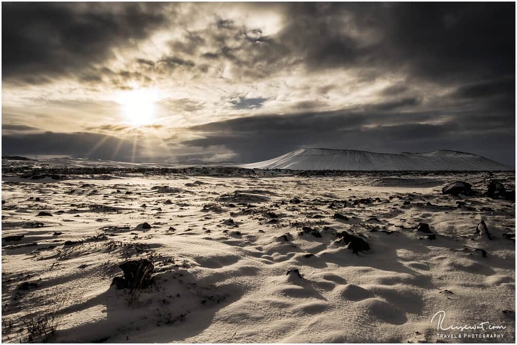 Hverfjall im mystischen Licht