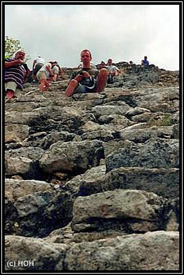 Die Stufen der Pyramide in Coba sind schon recht abenteurlich