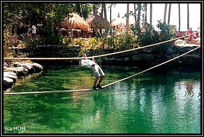 Xcaret hat einige "Mutproben" zu bieten