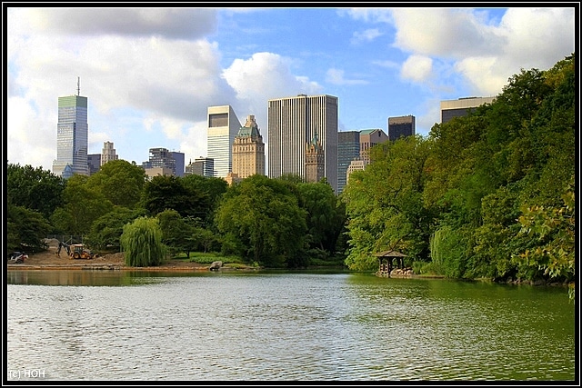 Skyline, fotografiert von The Lake aus