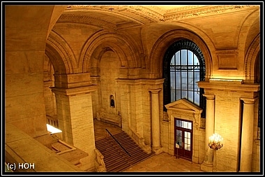Der beeindruckende Eingangsbereich der New York Public Library