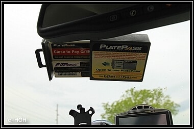 E-ZPass/PlatePass an der Frontscheibe